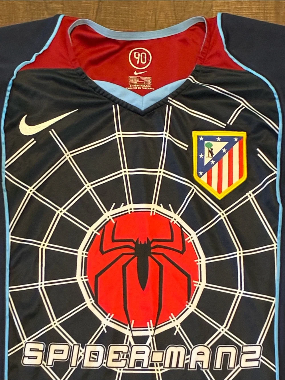 Nike Atlético Madrid 2004/05 away Spider-Man 2 soccer football jersey size small